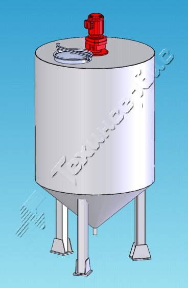 reagent tank from Techinservice for chemical plants, reagent collection tank, reagent storage tank